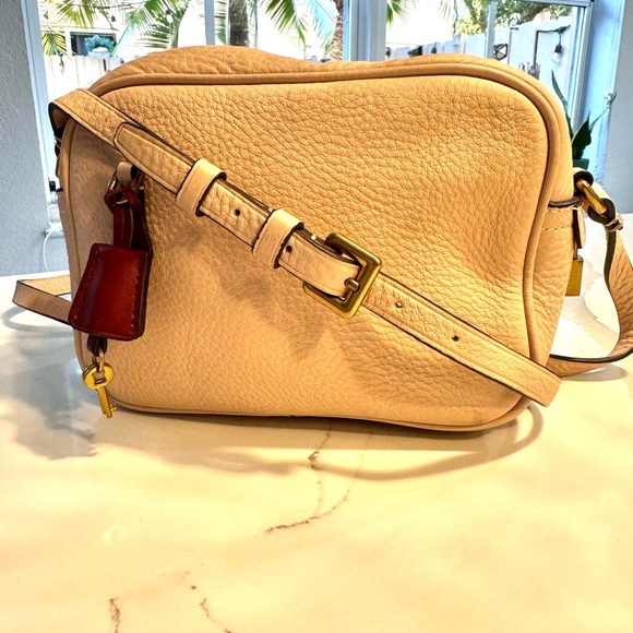 J.Crew Signet Bag Italian Pale Pink Leather Crossbody - Picture 5 of 17